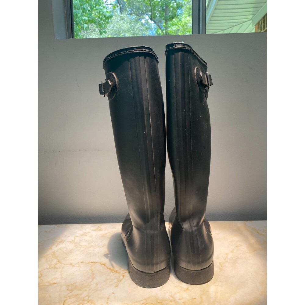 Hunter Men's 11 original tall rain boots In Black Size 11 - Picture 4 of 8